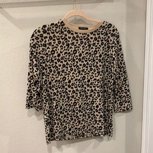 Animal print tee